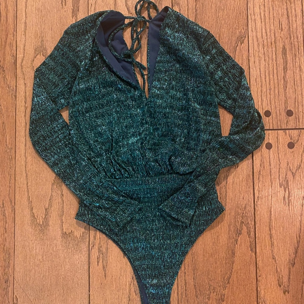 Wanderlux Sparkle Green Bodysuit